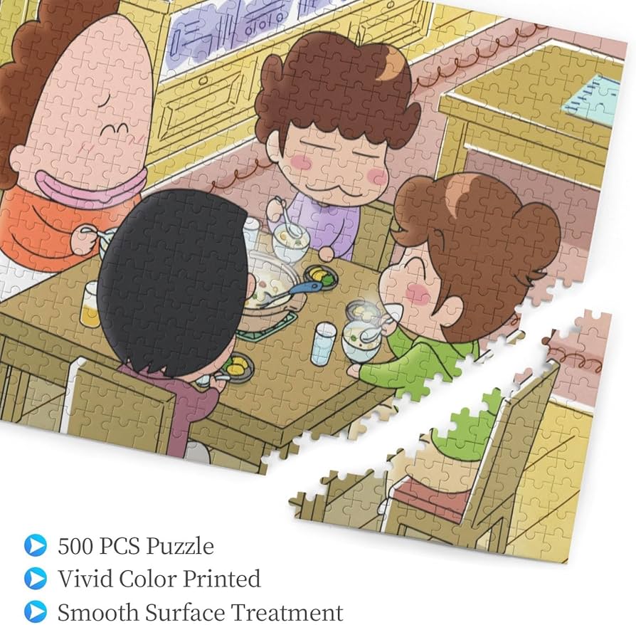 Amazon.co.jp: あたしンち 500ピースのパズル画材、大人、子供、初心者