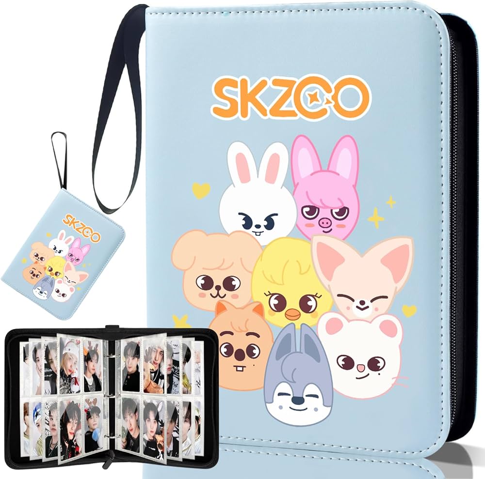 Stray Kids Photocard Binder, SKZ Skzoo Cute Cartoon Photocards