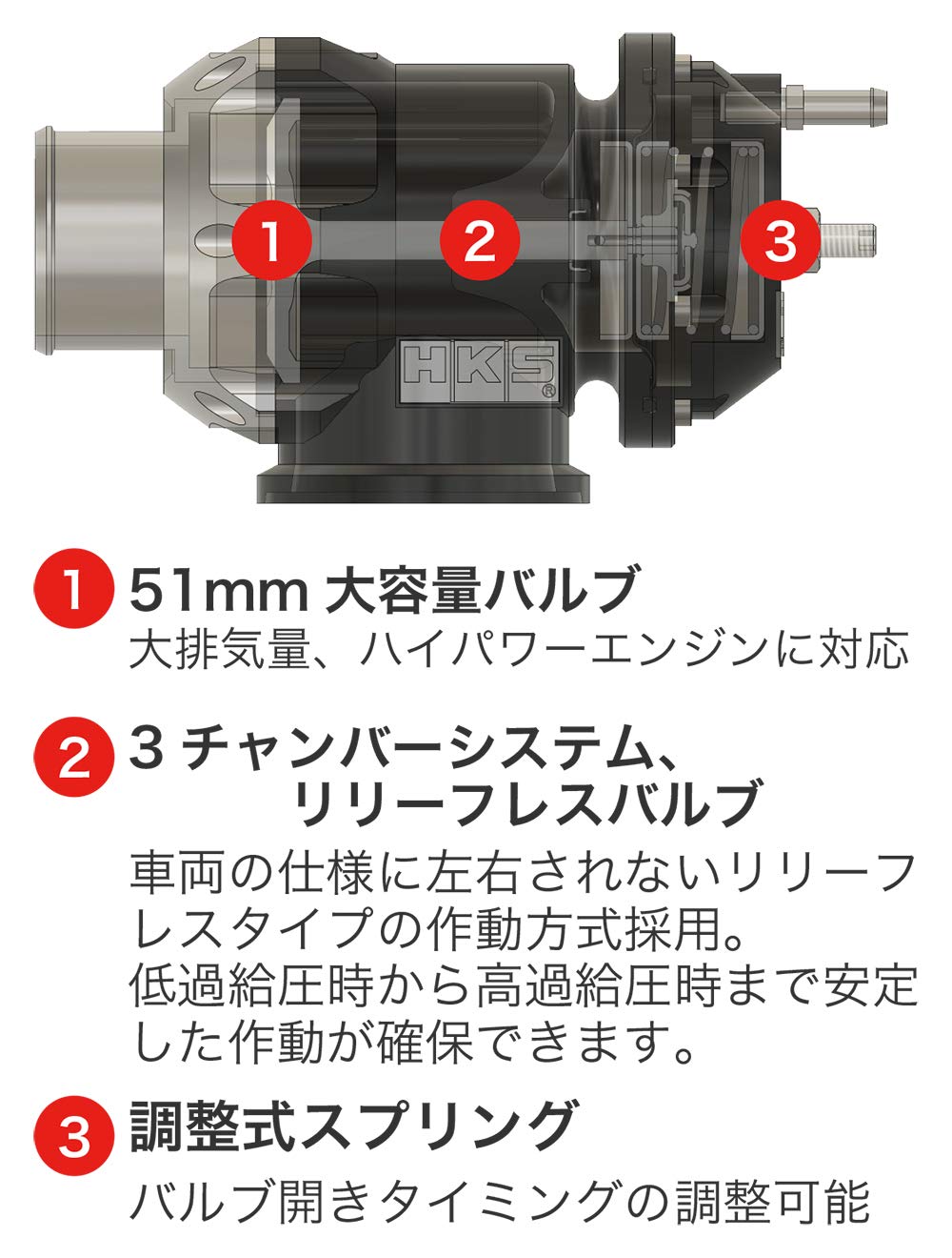 Amazon | HKS ブローオフバルブ系パーツ レーシングSQV 汎用 71008