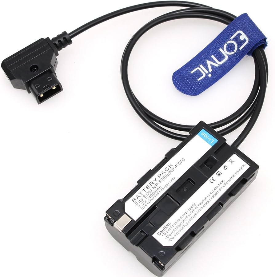 Amazon | Eonvic Atomos NinjaVモニター用のNP-F550ダミーバッテリー