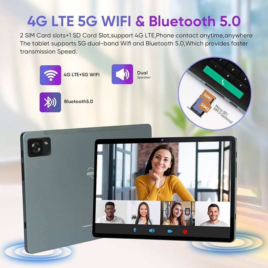 Amazon.com : weelikeit 10.1'' Android 14 Tablet 128GB Storage+12(6