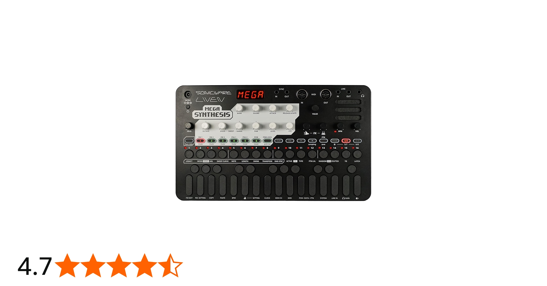 Sonicware LIVEN Mega Synthesis [Retro Game Music Groove Box