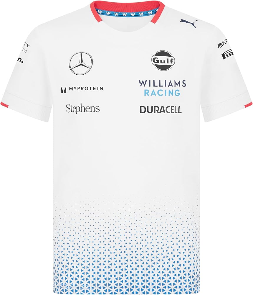 Amazon.com: PUMA Williams Racing 2024 Kids Team Camiseta - Blanco