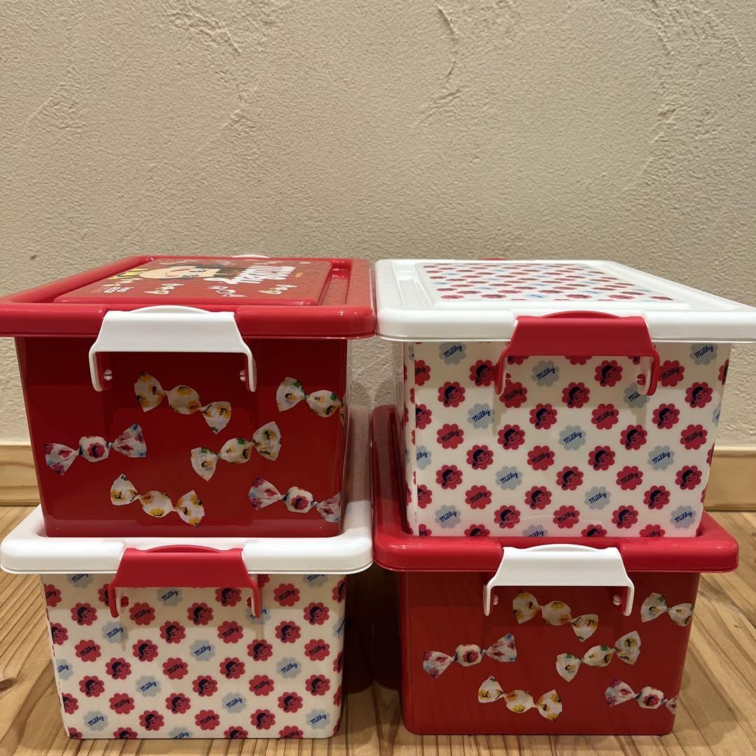 Amazon.co.jp: 限定 不二家 ペコちゃん ミルキー コンテナボックス 赤