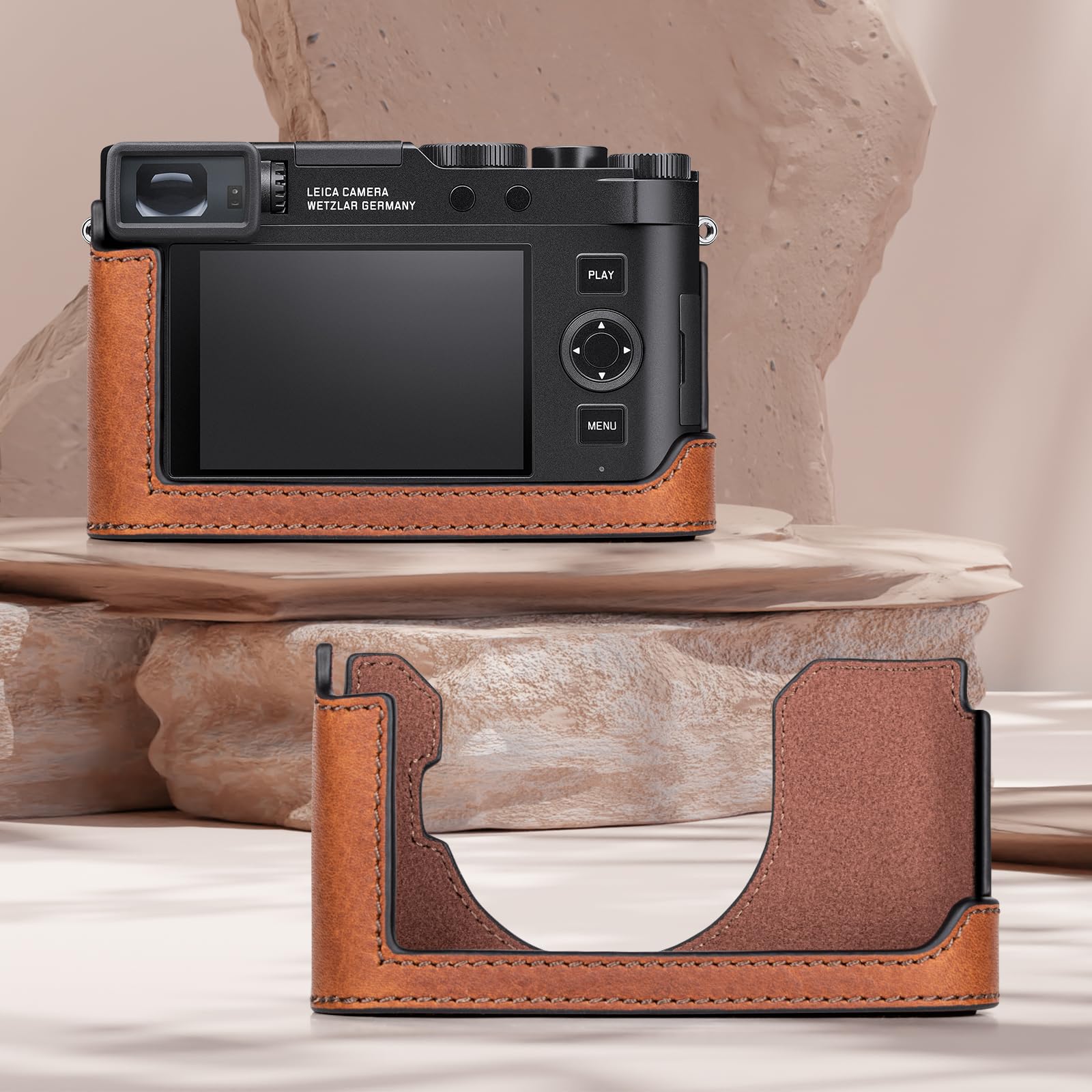 Amazon.co.jp: kinokoo for Leica D-LUX8/Leica D-LUX 8 ハーフケース