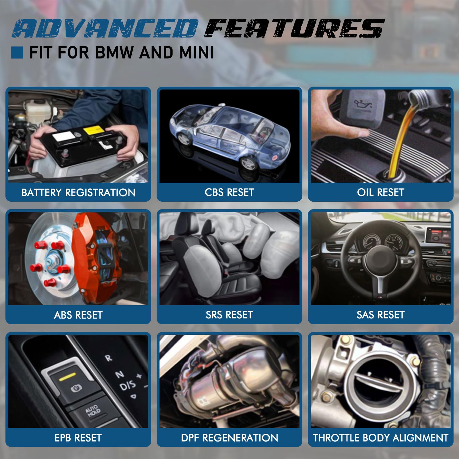 Amazon | Creator C501 OBD2 スキャナー BMW Mini EPB ABS SRS DPF