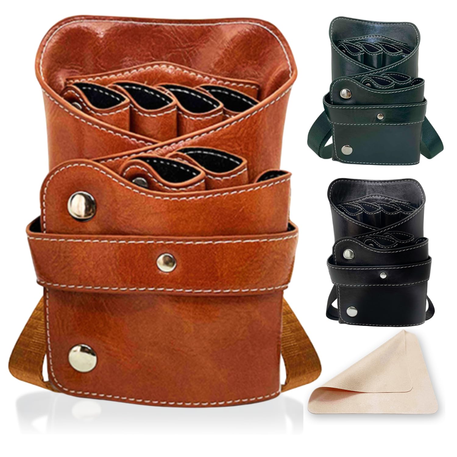 Amazon | シザーケース 美容師 6丁収納 腰掛け 肩掛け 軽量 お手入れ