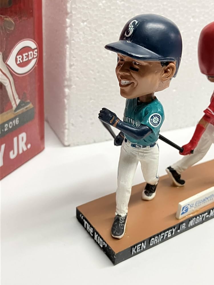Ken Griffey Jr Reds/Mariners Dual Double Bobblehead Bobble at