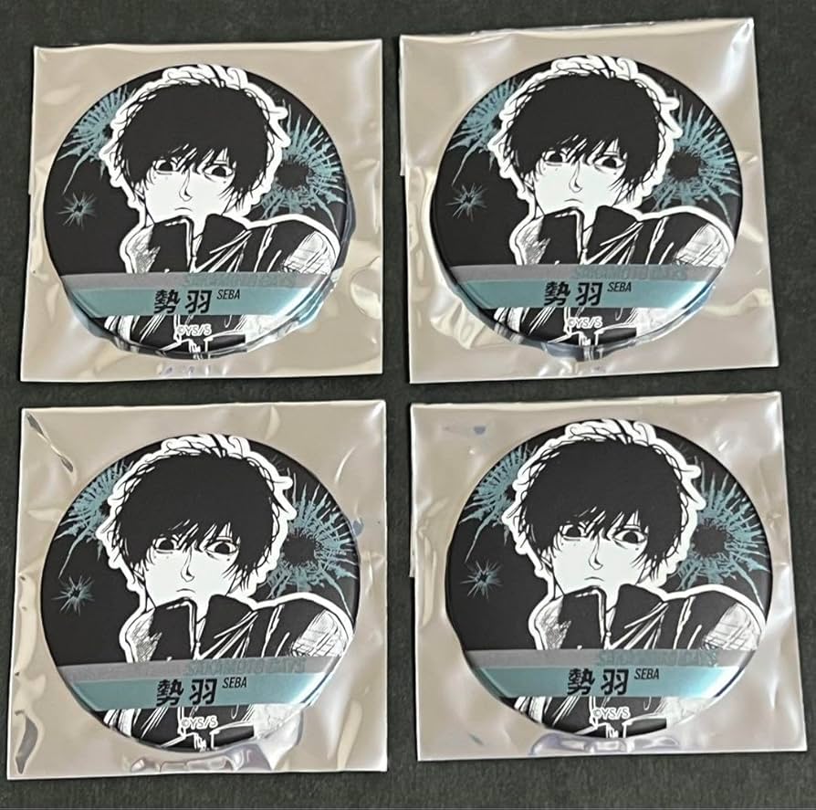 サカモトデイズ ベースヤードトーキョー オーロラ缶バッジ 勢羽夏生 28