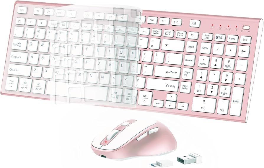 Amazon.com: FENIFOX Wireless Keyboard and Mouse, Rechargeable USB