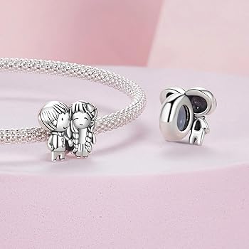 Amazon | [Teleye] リトルボーイ & ガールチャーム 925 スターリング