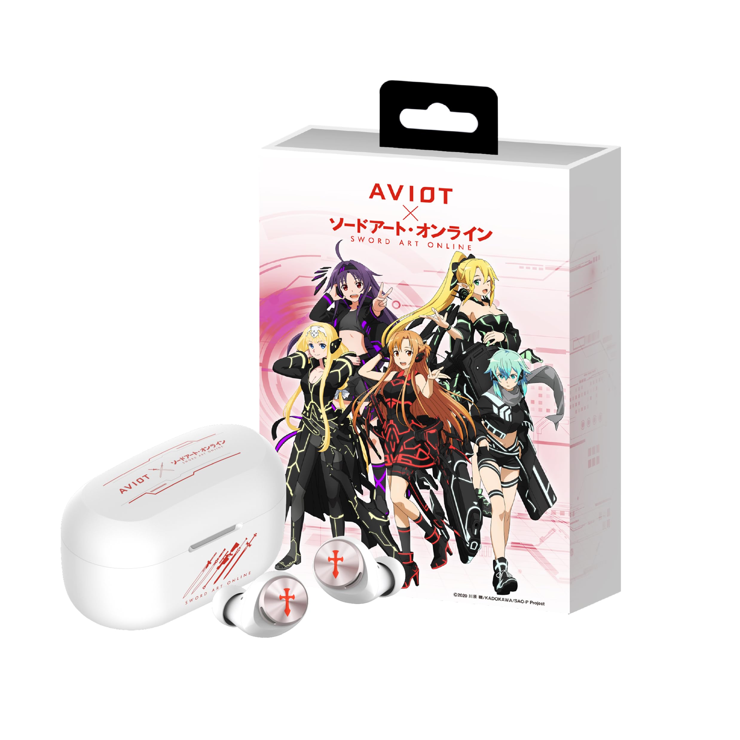 Amazon.com: AVIOT Sword Art Online Anime Wireless Earbuds TE-D01v