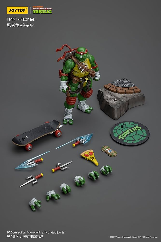 Amazon.co.jp: JOYTOY TMNT ミュータント タートルズ TMNT ラファエロ