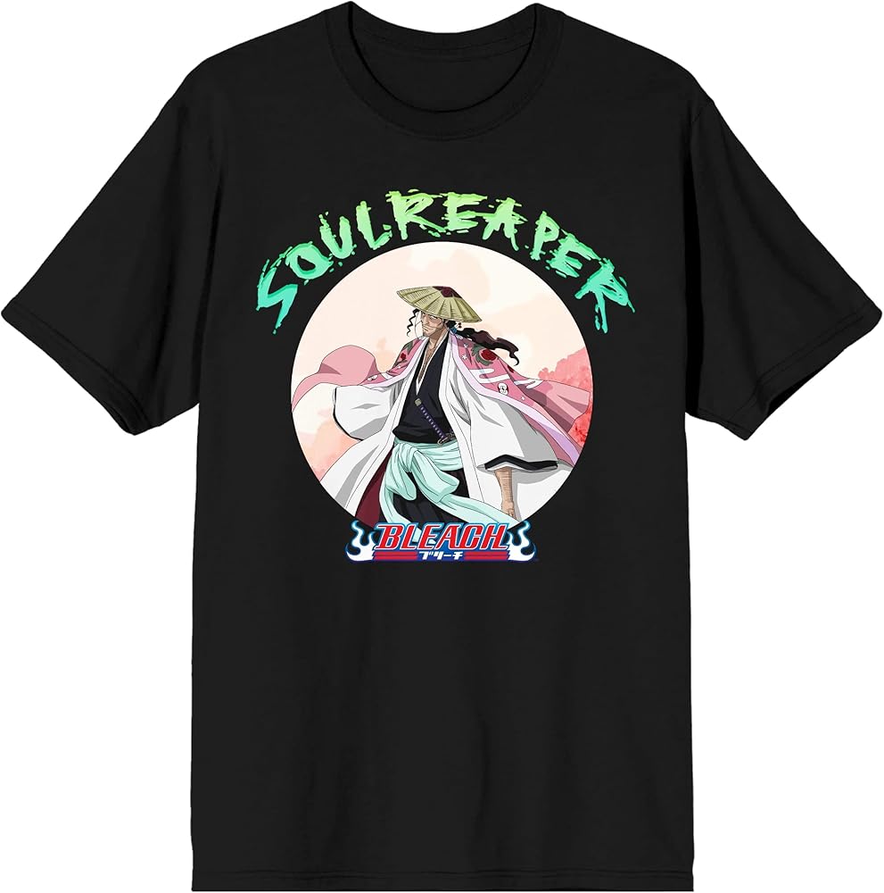 Amazon.com: Bioworld Bleach Shunsui Sakura Soulreaper Men's Black