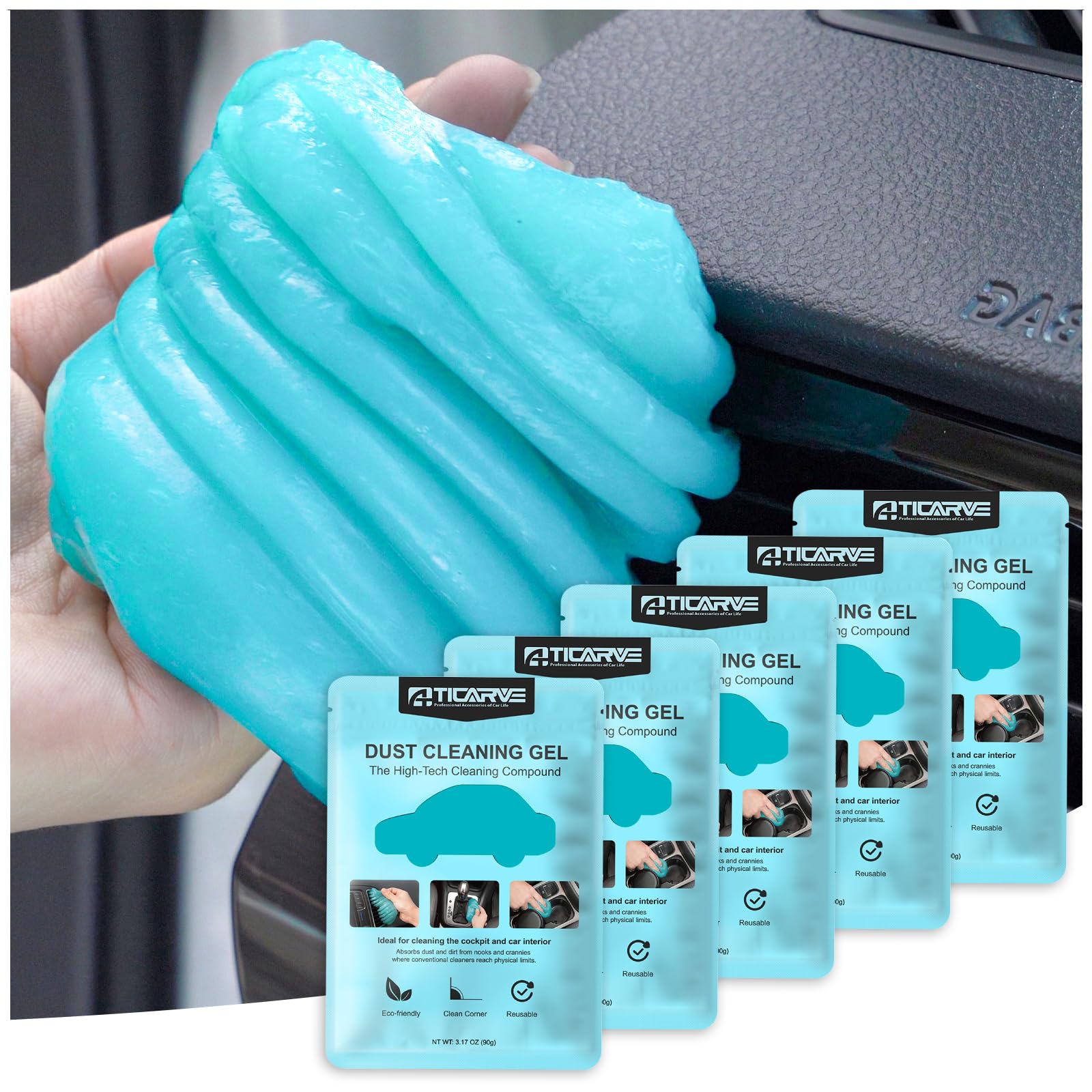 Amazon.co.jp: TICARVE ジェルクリーナー キーボード 車内 掃除