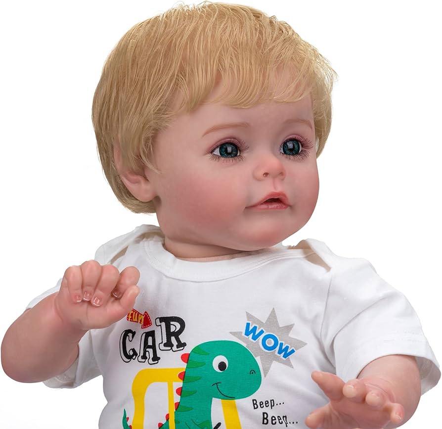 Amazon.co.jp: 24インチブロンドの髪男の子リボーンドール 60cm