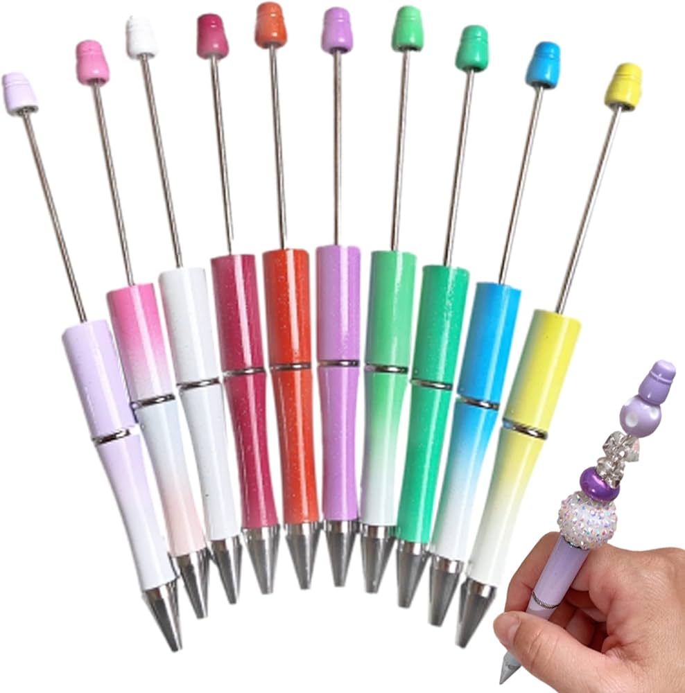 Amazon | 【ラメカラー10色セット】 ビーズ ボールペン カスタム