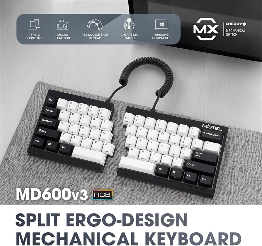 Amazon.com: BAROCCOMiSTEL MD600 V3 RGB ORCA TKL Ergonomic