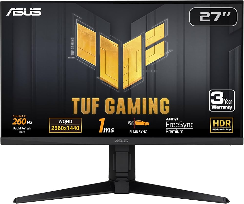 Amazon.co.jp: ASUS 27インチ 1440P 260Hz 1ms G-SYNC ゲーミング
