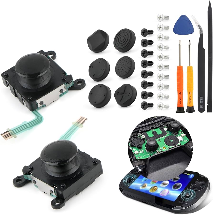 Amazon.com: for PS Vita 2000 2001 Joystick Replacement for PSV