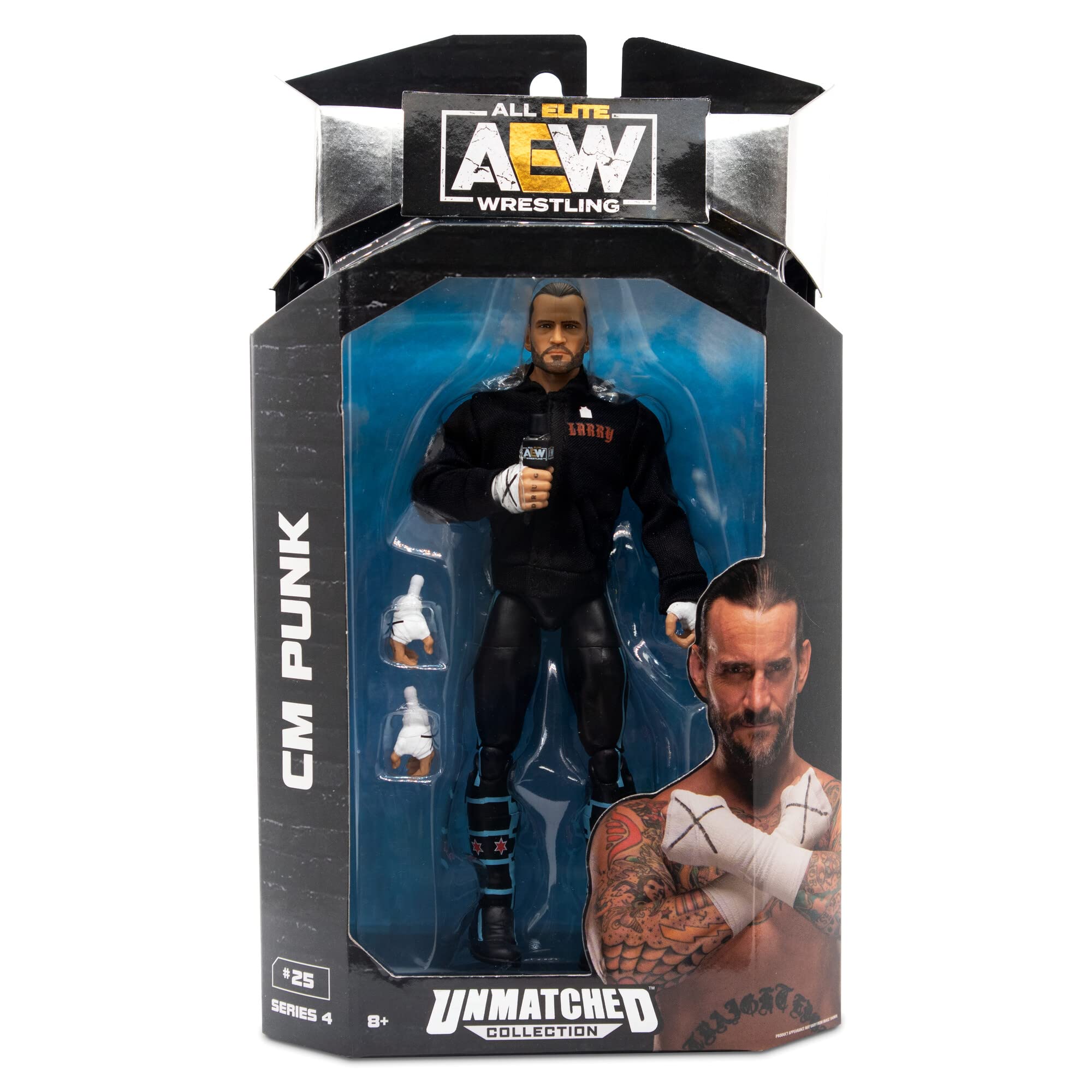 Amazon.com: All Elite Wrestling AEW Unmatched Series 4 cm Punk - 6