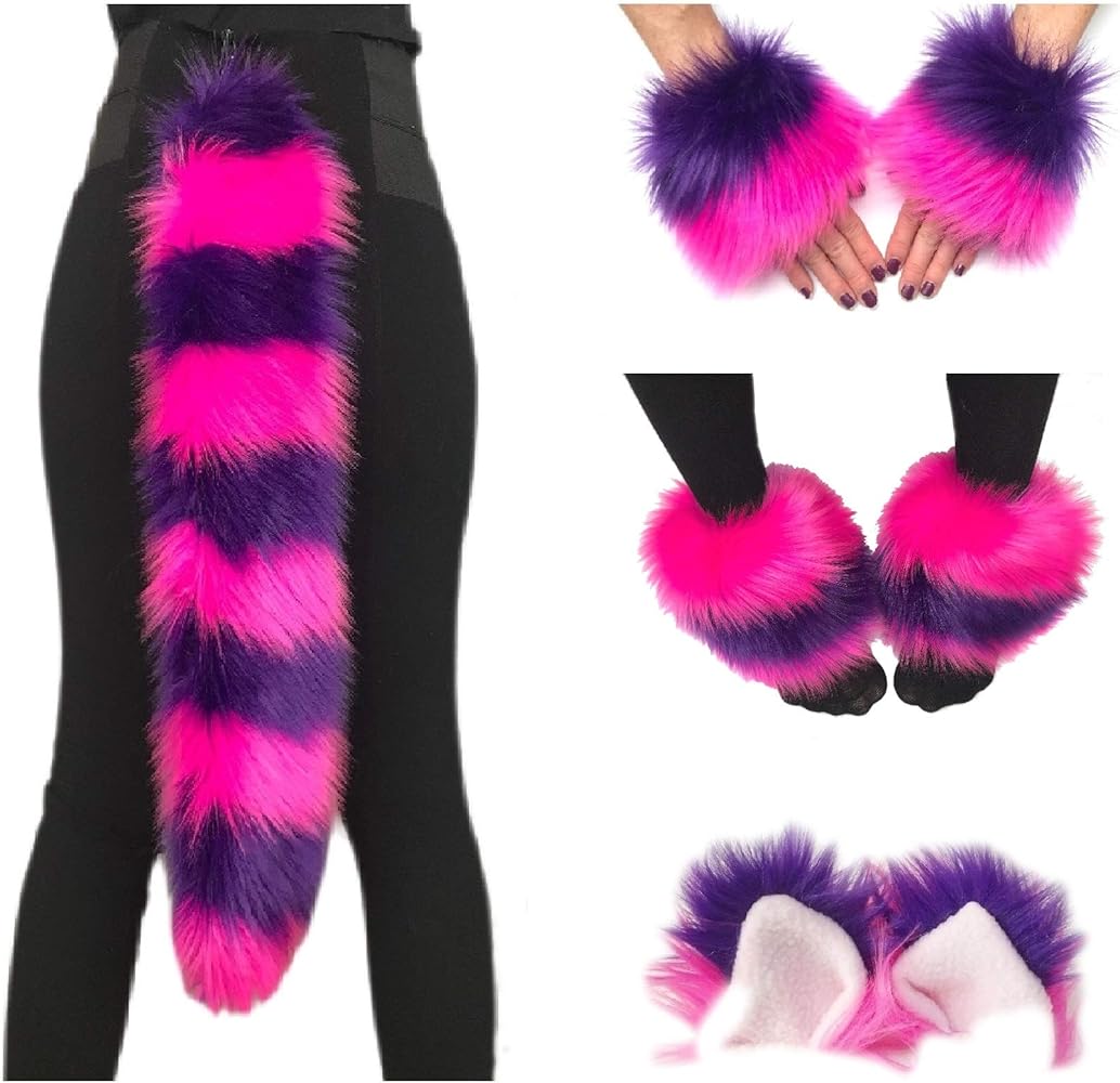 Amazon.co.jp: ビアンナ チェシャ猫 コスチューム フェイクファー 耳と