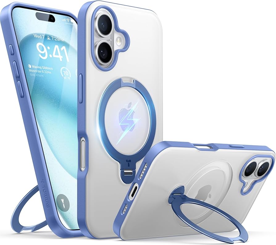 Amazon.co.jp: TORRAS iPhone 16 用 ケース【洗練ウルトラマリン｜360