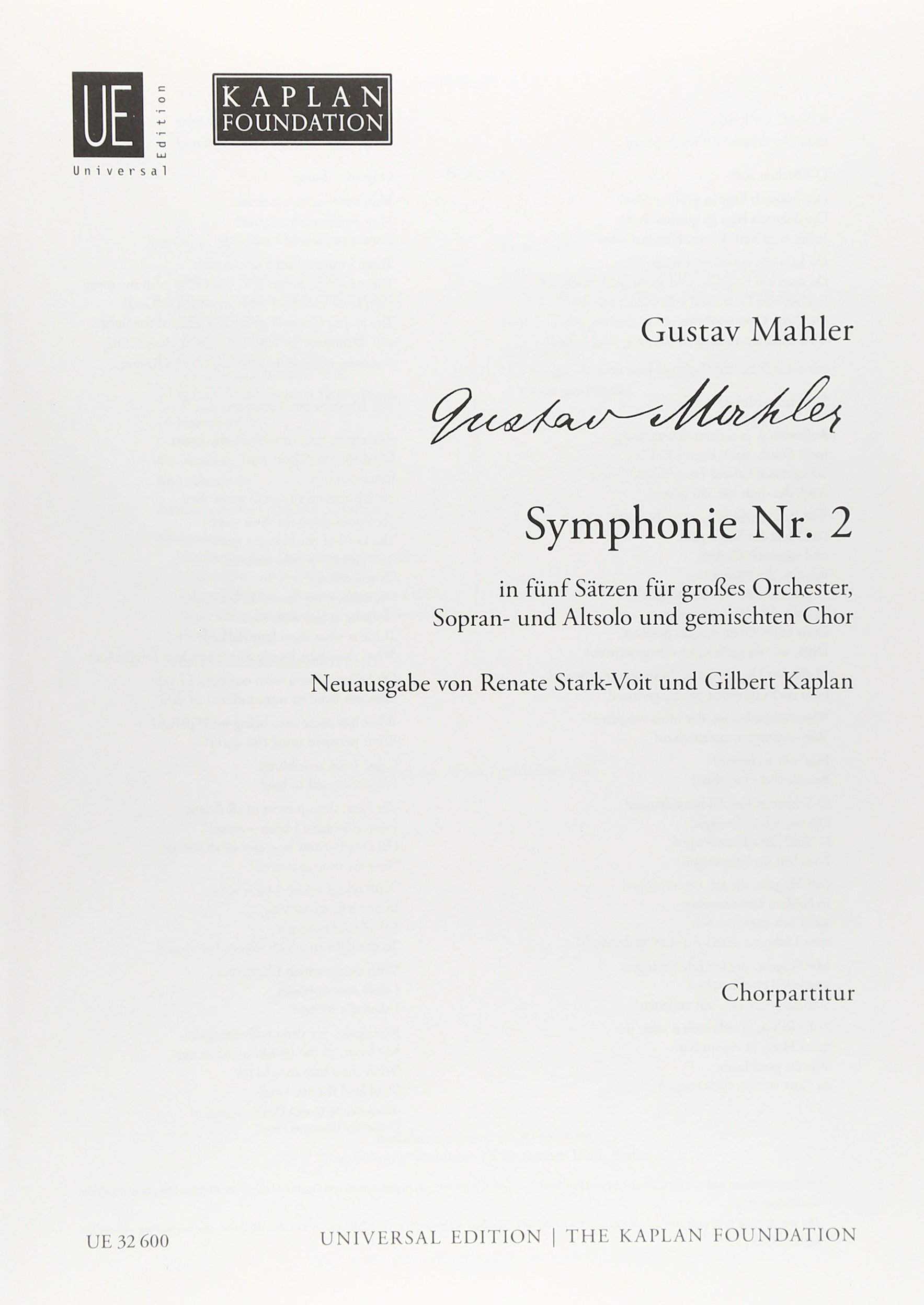 Amazon.co.jp: マーラー:交響曲 第2番 ハ短調 「復活」より 第5楽章