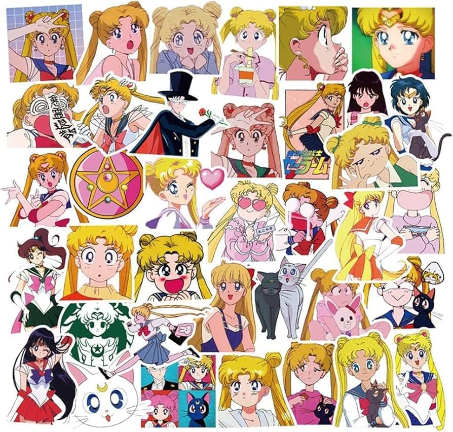 Amazon.co.jp: 50枚 美少女戦士セーラームーンステッカーセット