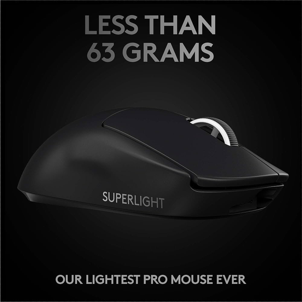 Logitech G PRO X SUPERLIGHT Wireless Gaming Mouse, made for