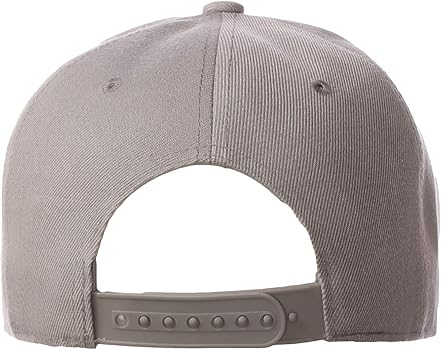 Classic Snapback Hat Custom A to Z Initial Letters, Light Grey Cap