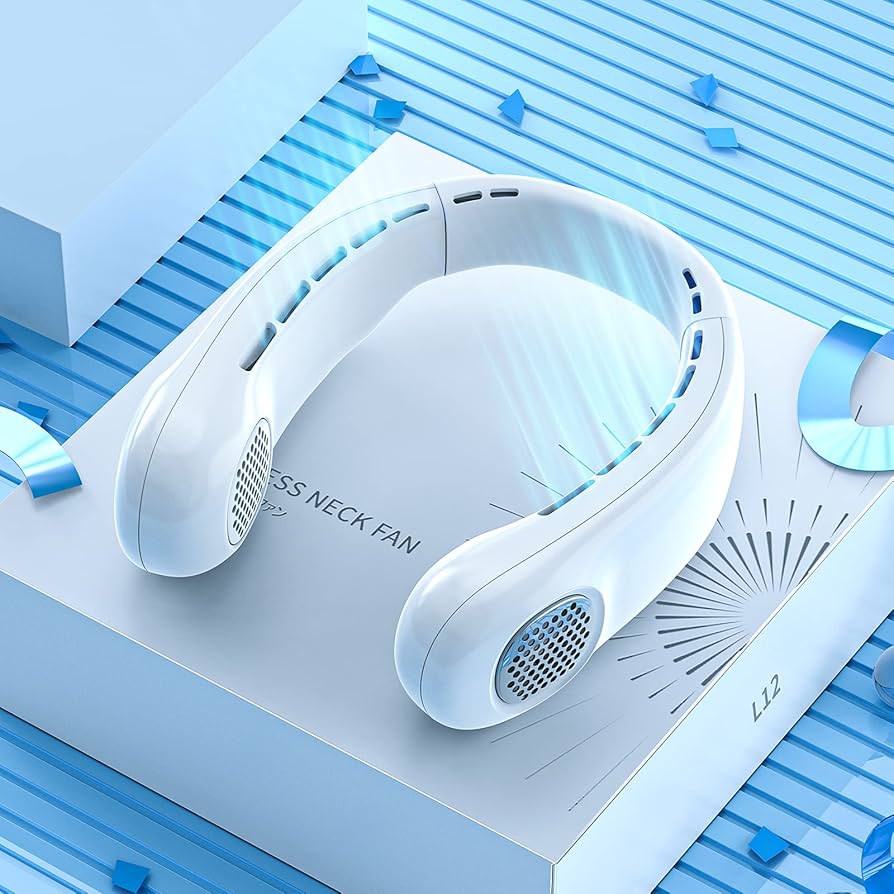 DesertWest 折りたたみ ネックファン 羽根なし 首掛け 扇風機 【公式通販】