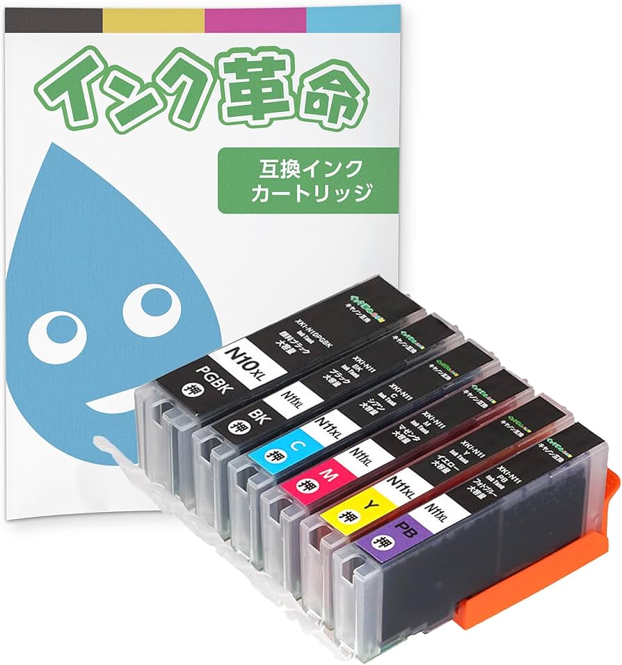 Amazon.co.jp: 【インク革命】 Canon用 XKI-N11 N10/6MP 互換インク 6