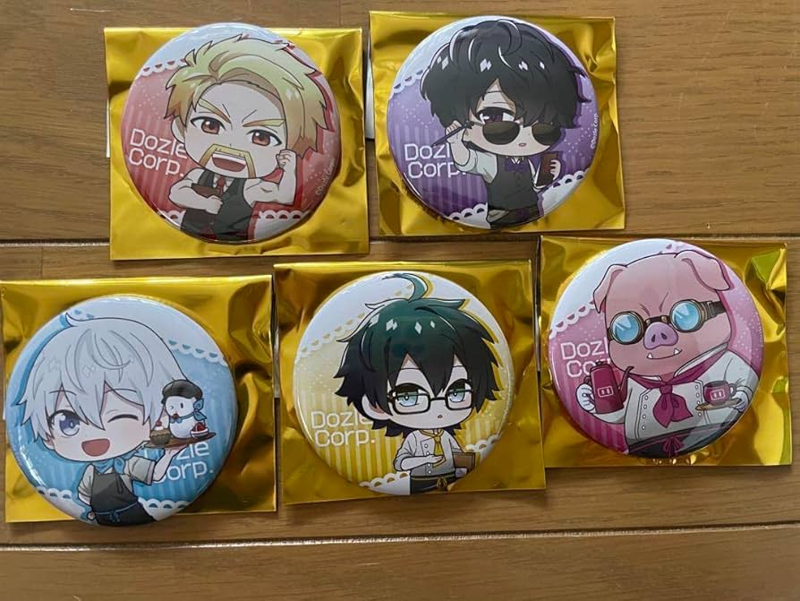 Amazon | ドズル社コラボカフェ ランダム缶バッチ5個セット | バッジ