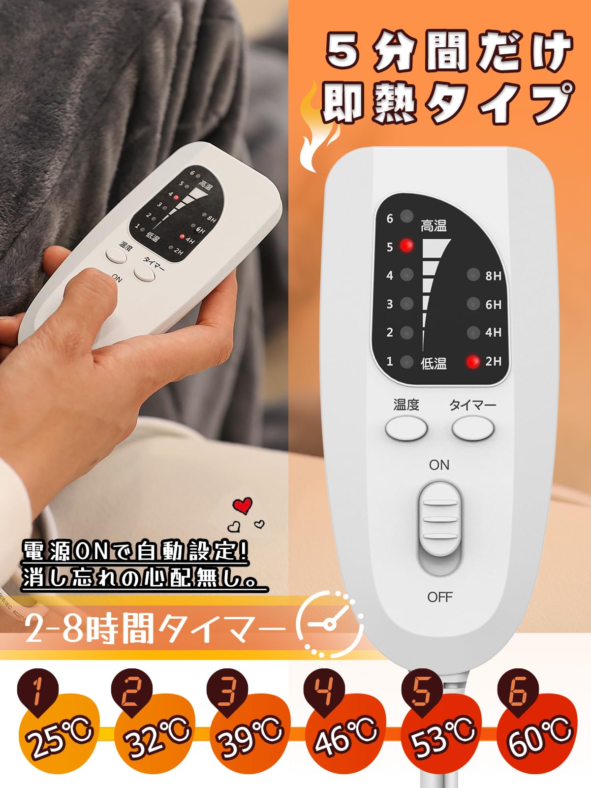 Amazon.co.jp: HiBox®【現役看護師監修】足温器 コンセント式 着る