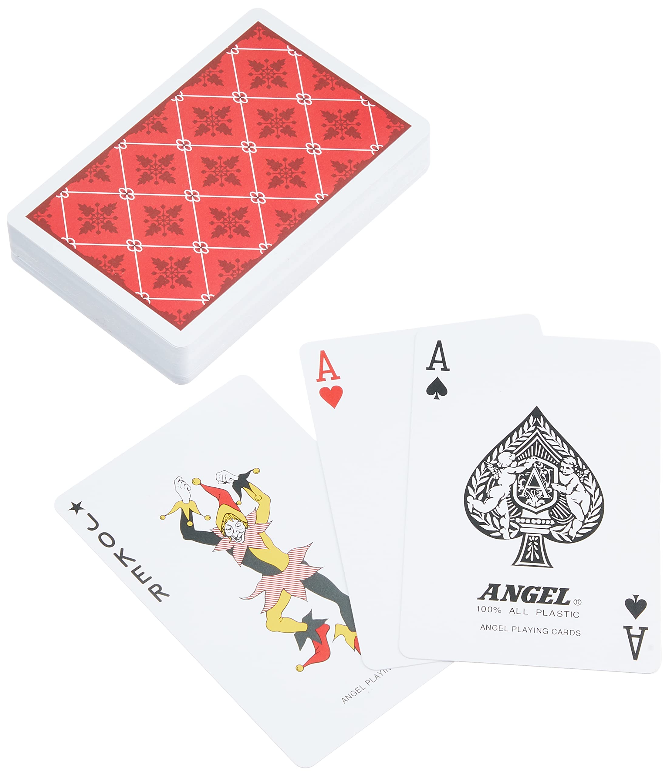 Amazon.co.jp: SPNN601P Plastic Playing Cards, Red Pattern, Bridge