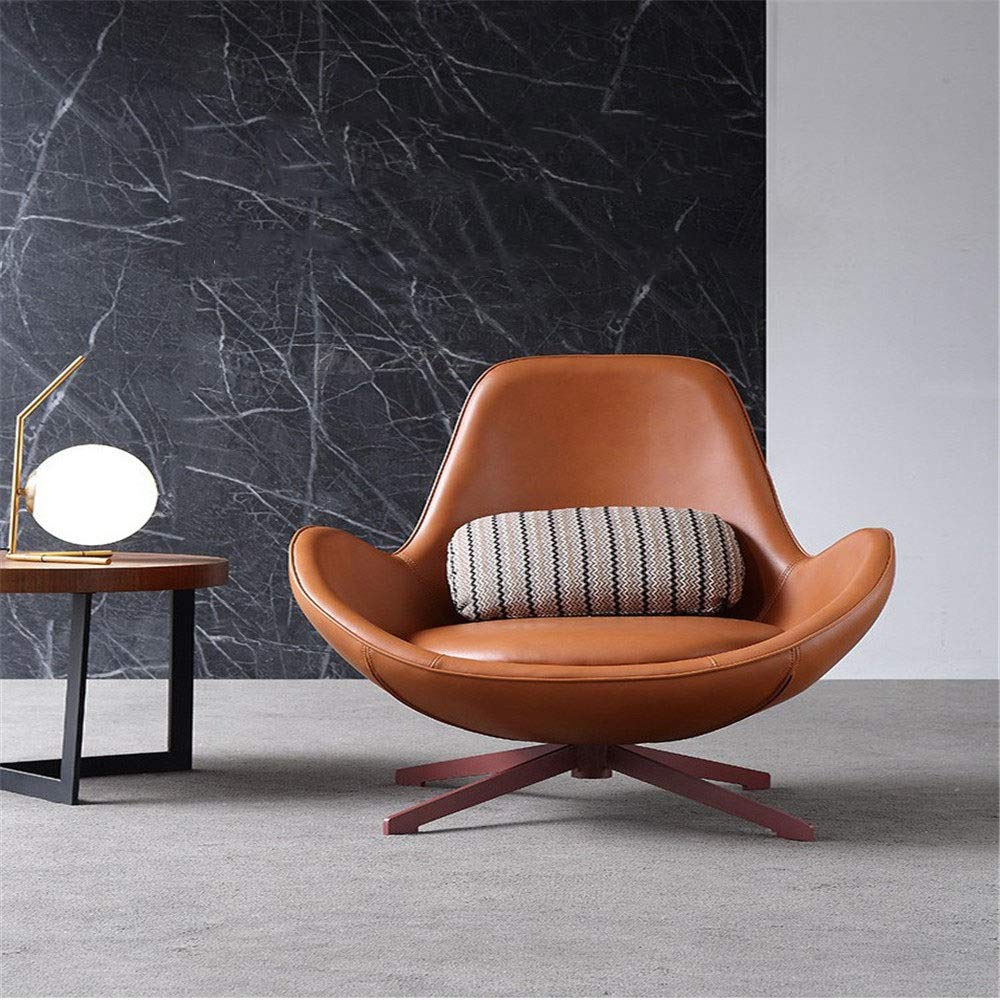 Amazon｜椅子 一人掛けソファ レザーアートラウンジチェアレザー怠惰