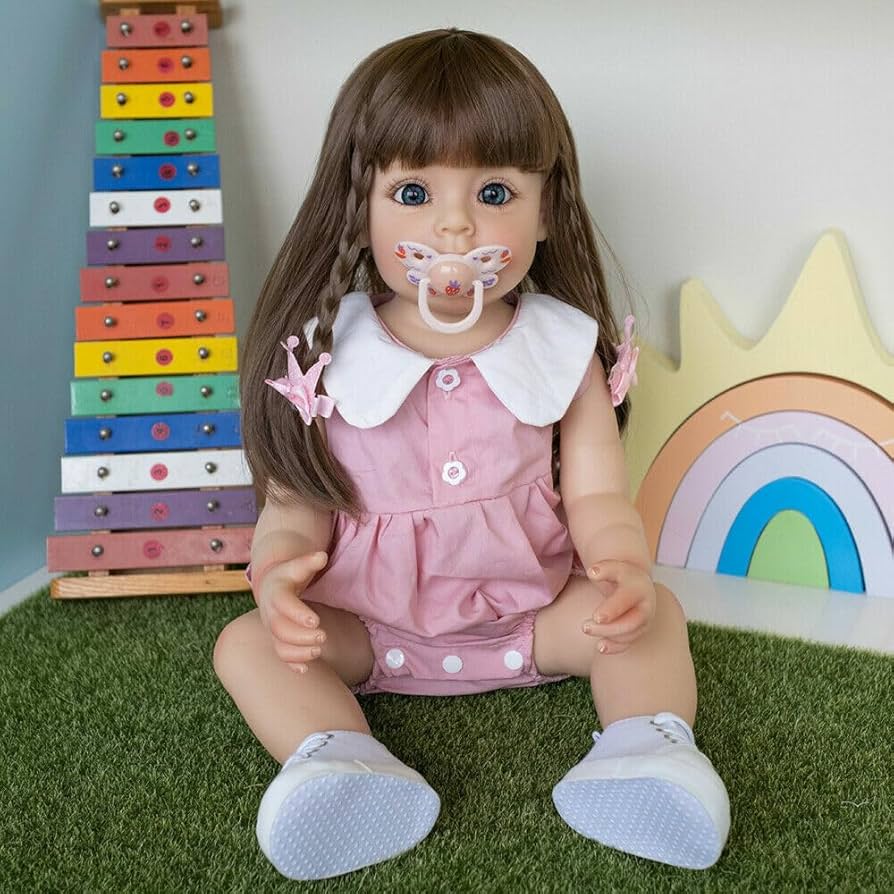 Amazon.co.jp: Meeler リボーンドール 55cmリアルな 笑顔赤ちゃん人形