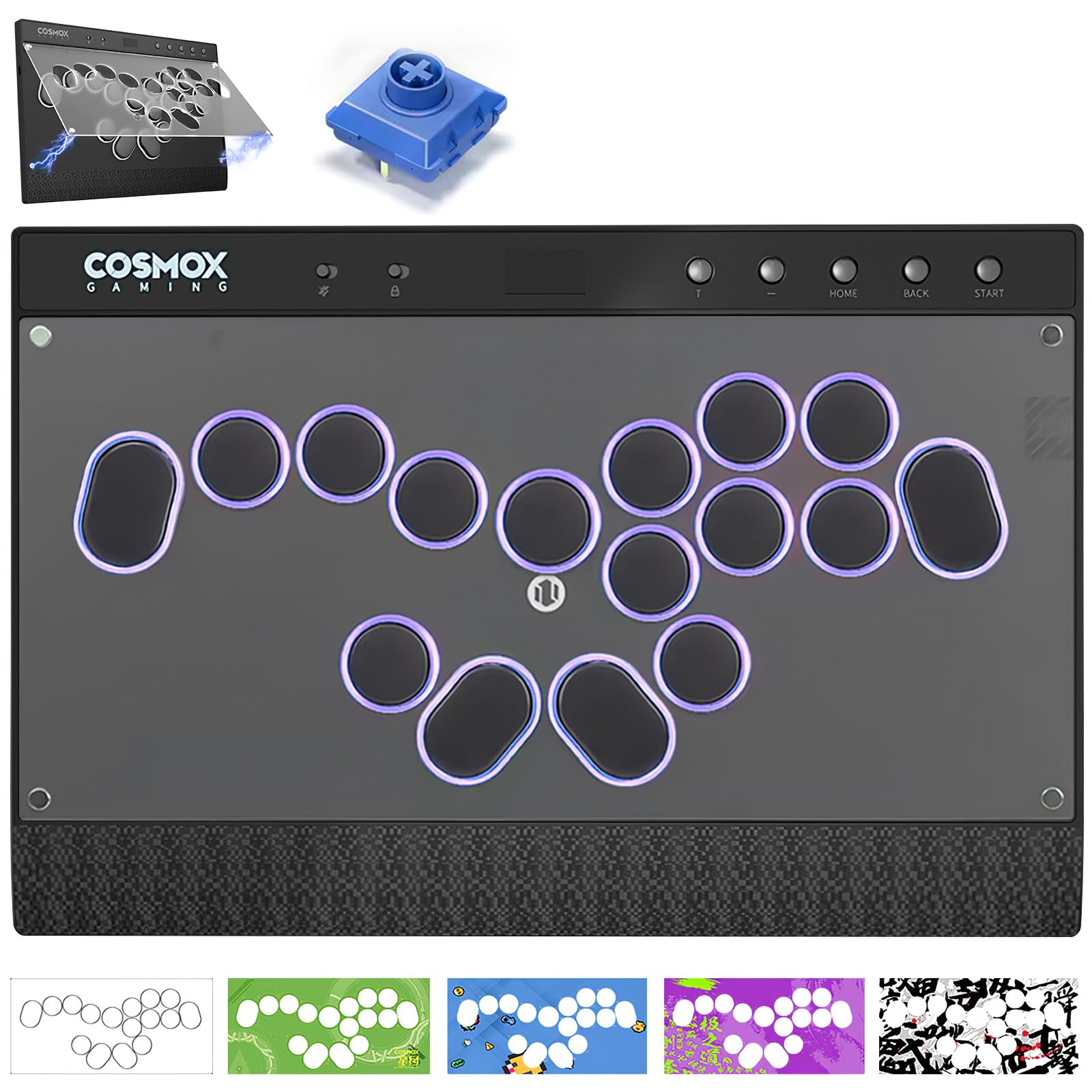 Amazon | Haute42 レバーレス アケコン コントローラー C16-S