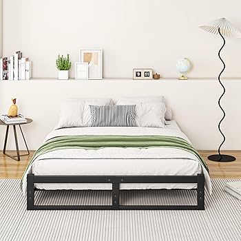 ZGEHCO Full Bed Frame,Metal Platform Double Bed Frame No Box