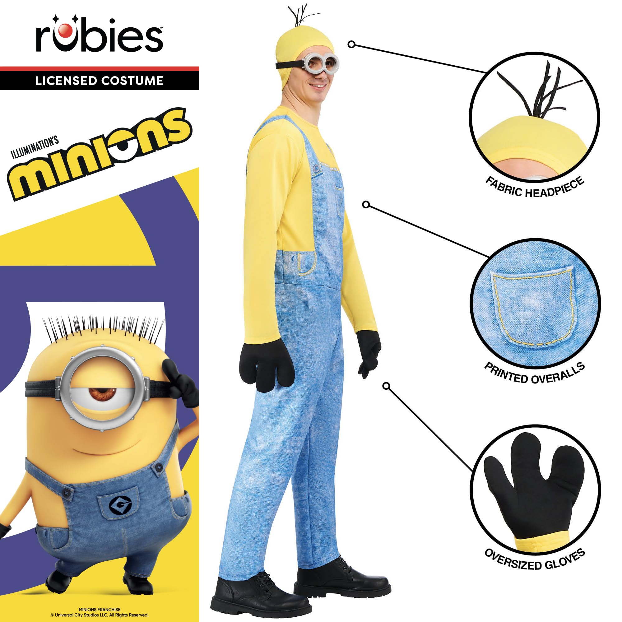 Amazon.co.jp: ミニオン コスプレ コスチューム 大人 男性用 ケビン