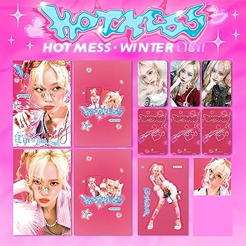 Amazon.com: AESPA Photocard Set K-POP AESPA Hot Mess Album Gift