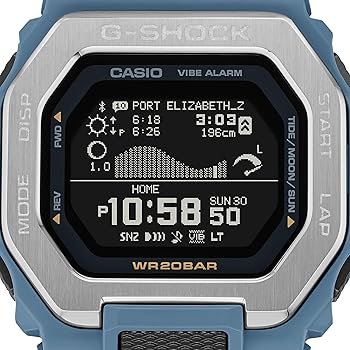 Casio G-Shock G-Lide Ocean Blue Digital Surf Watch GBX-100-2A