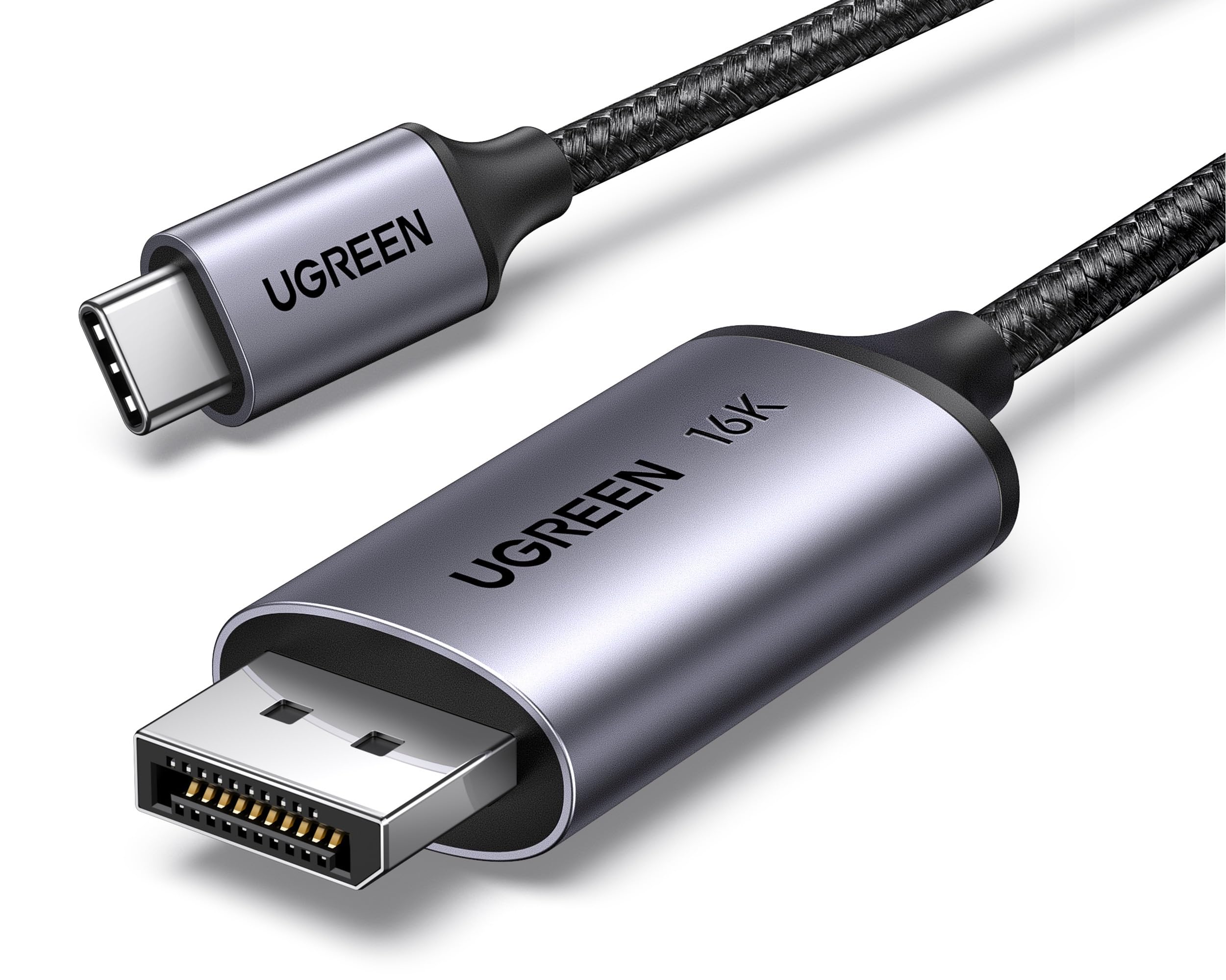 Amazon.co.jp: UGREEN 16K 30Hz USB C DisplayPort 変換ケーブル DP2.1