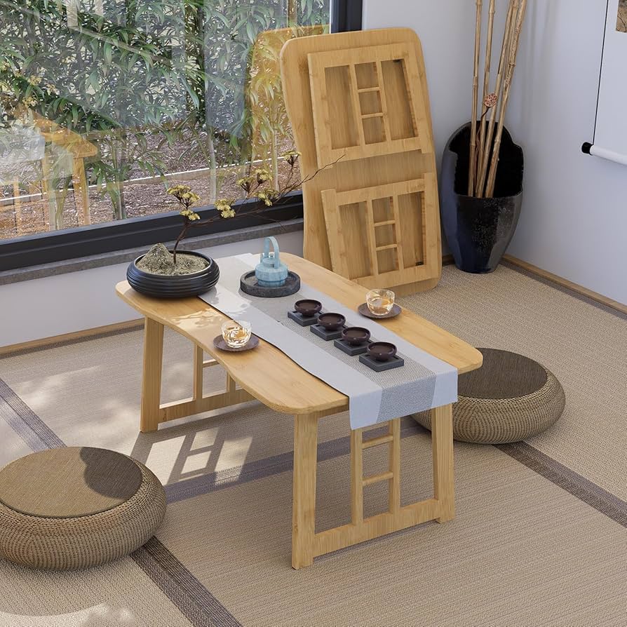 Amazon.com: MHIUSI Foldable Japanese Floor Table, Floor Japandi
