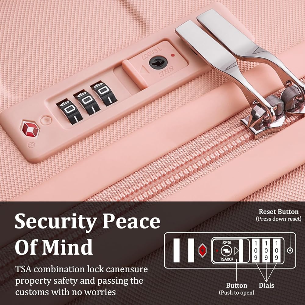 Amazon.com | imiomo Hard Shell Luggage Sets 5 Piece for Women