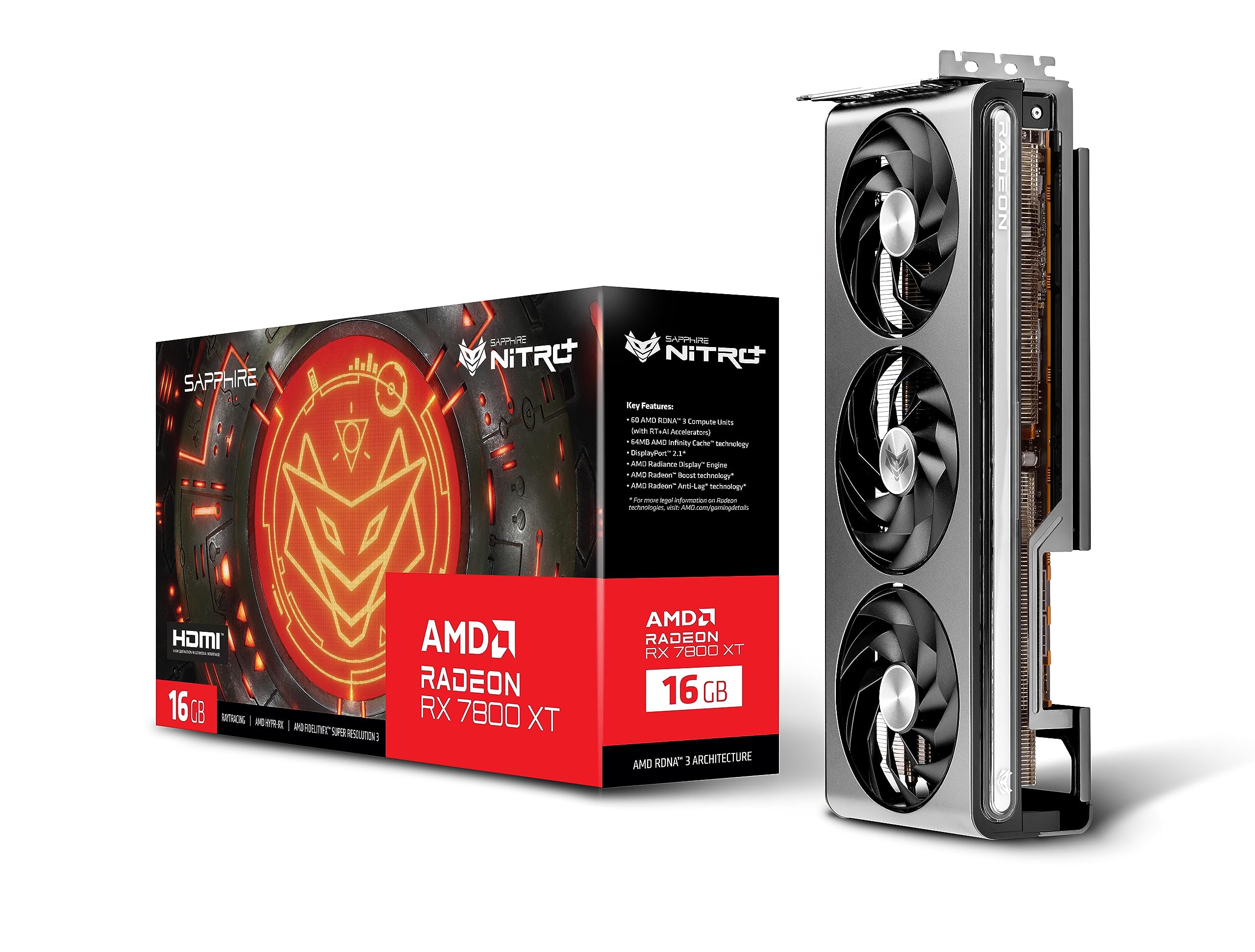 Sapphire 11330-01-20G Nitro+ AMD Radeon RX 7800 XT Gaming Graphics