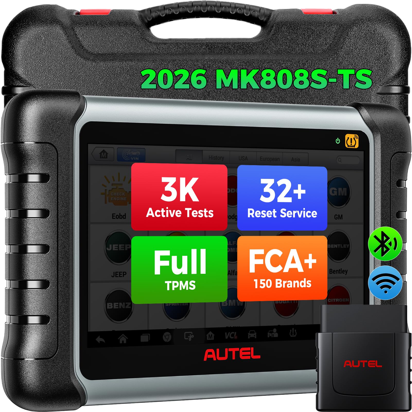 Amazon.co.jp: Autel MaxiCOM MK808TS OBD2 診断機 2022年6月新機能