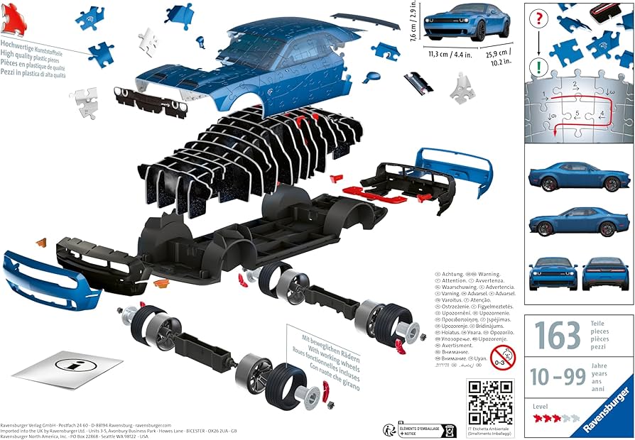 Amazon.com: Ravensburger Dodge Challenger SRT® Hellcat Redeye