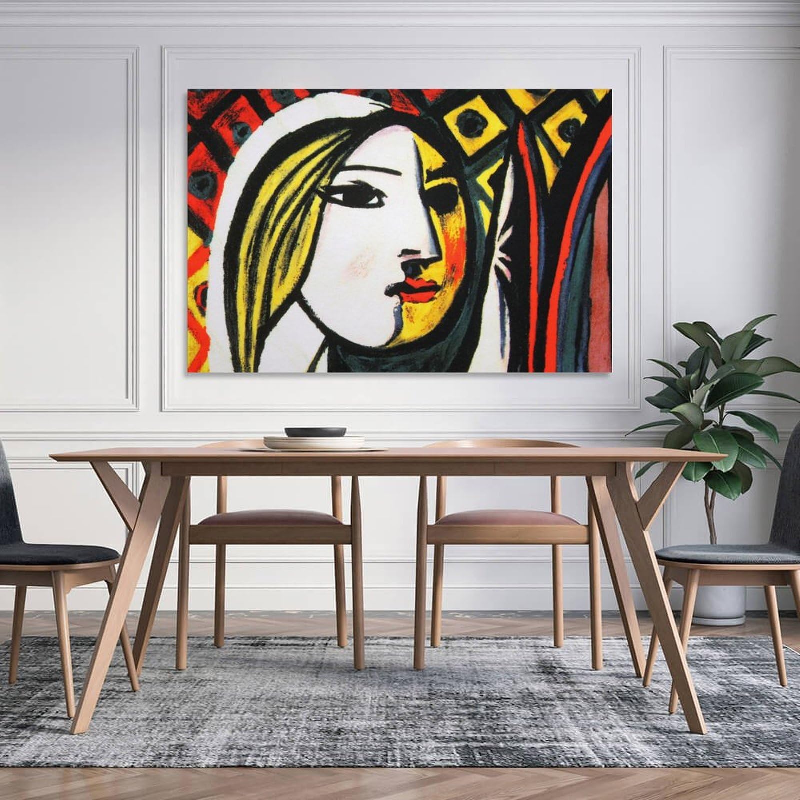 Amazon.co.jp: パブロ・ピカソ「鏡の前の少女」 印刷 ポスター